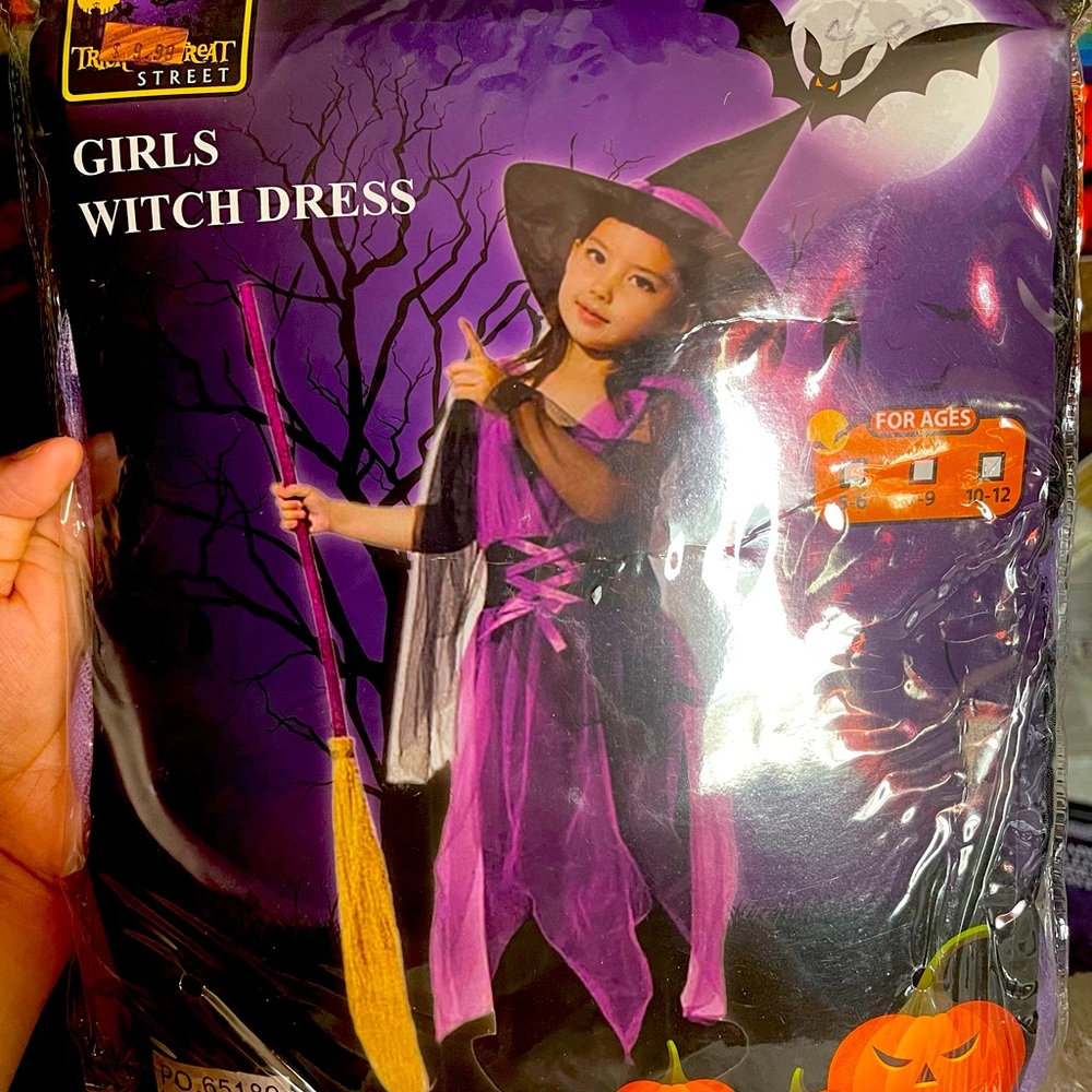 Girls Witch Dress Size 10-12